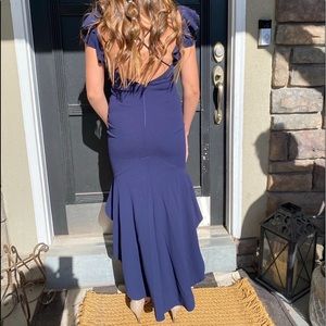 prom dress, navy blue, worn once